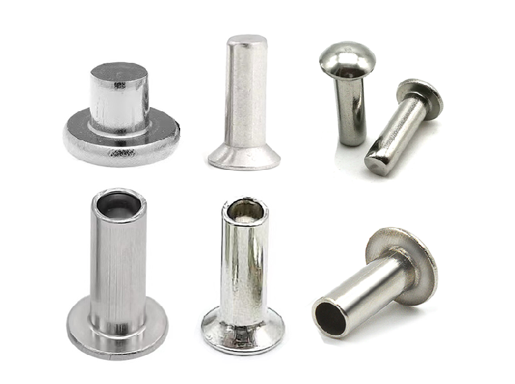 Diferente material de remaches