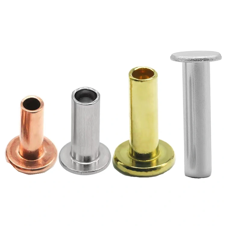 Remaches semihuecos de cabeza plana