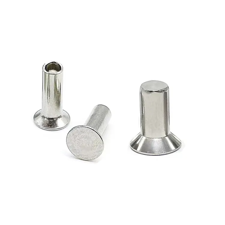 Remaches de cabeza avellanada de hierro