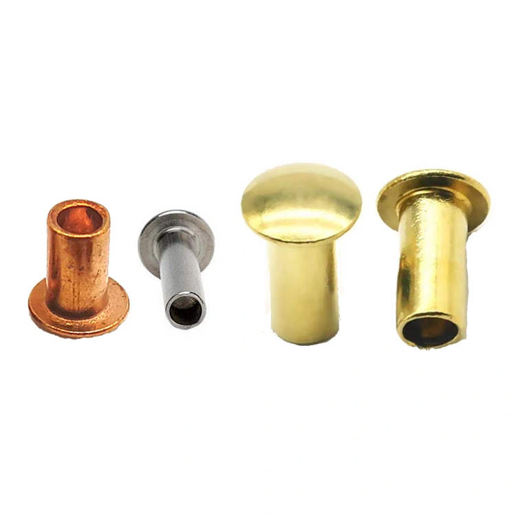 Remaches semihuecos de cabeza plana