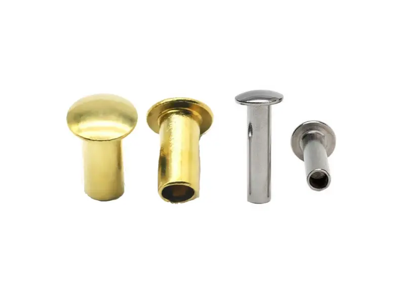 Remaches semihuecos de cabeza redonda