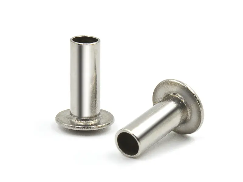 Remaches semihuecos de acero inoxidable