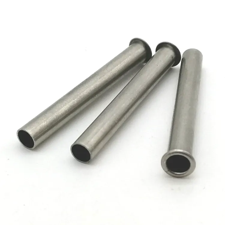 Remaches huecos de acero inoxidable