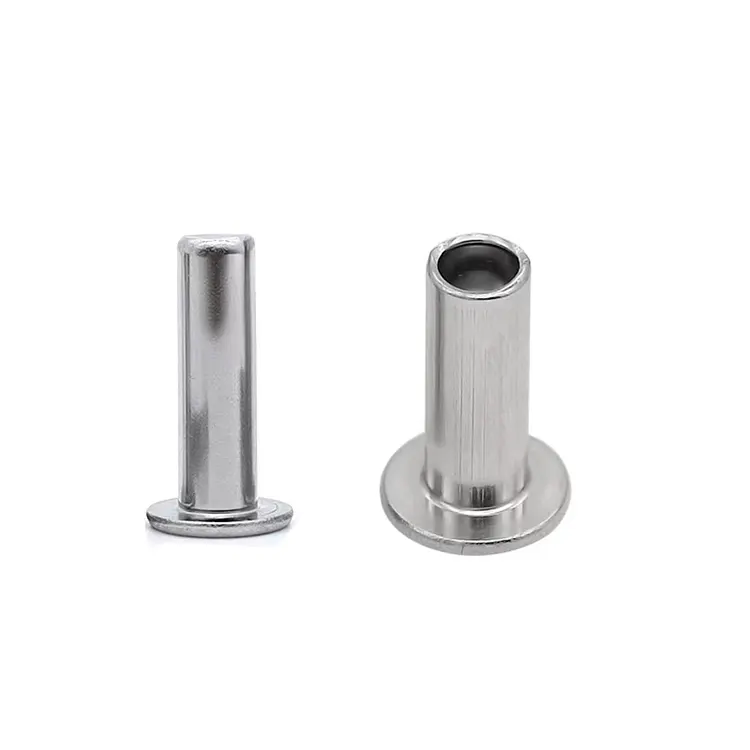 Remaches de cabeza plana de acero inoxidable