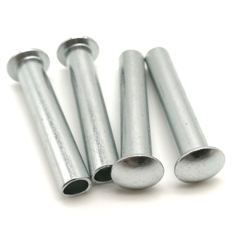 Remaches semihuecos con cabeza de armadura